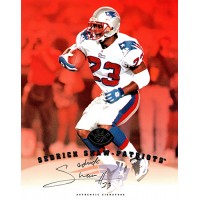 Sedrick Shaw New England Patriots Signed 8x10 Card Stock Photo 97 Leaf Authentic