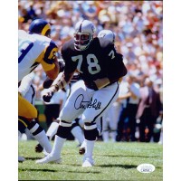 Art Shell Oakland Raiders Signed 8x10 Glossy Photo JSA Authenticated
