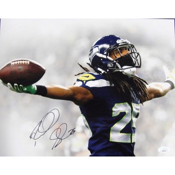 Richard Sherman Seattle Seahawks Signed 11x14 Matte Photo JSA Authenticated