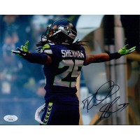 Richard Sherman Seattle Seahawks Signed 8x10 Matte Photo JSA Authenticated