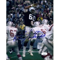 Otis Sistrunk Oakland Raiders Signed 8x10 Glossy Photo JSA Authenticated