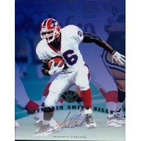 Antowain Smith Buffalo Bills Signed 8x10 Card Stock Photo 97 Leaf Authentic