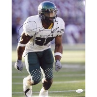 Jonathan Stewart Oregon Ducks Signed 11x14 Matte Photo JSA Authenticated