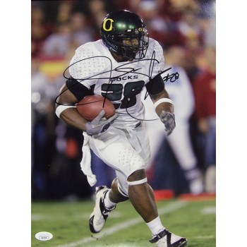 Jonathan Stewart Oregon Ducks Signed 11x14 Matte Photo JSA Authenticated