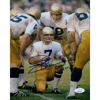 Joe Theismann Notre Dame Fighting Irish Signed 8x10 Matte Photo JSA Authentic