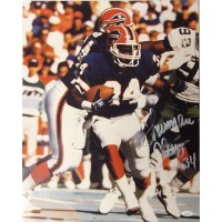 Thurman Thomas Buffalo Bills Signed 16x20 Matte Photo JSA Authenticated DMG