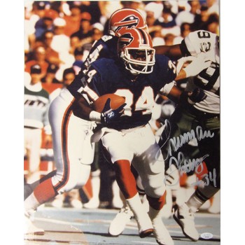 Thurman Thomas Buffalo Bills Signed 16x20 Matte Photo JSA Authenticated DMG