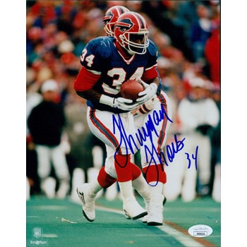 Thurman Thomas Buffalo Bills Signed 8x10 Glossy Promo Photo JSA Authenticated