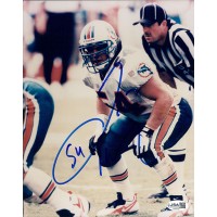 Zach Thomas Miami Dolphins Signed 8x10 Glossy Photo JSA Authenticated