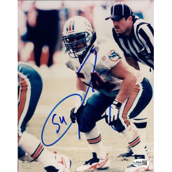 Zach Thomas Miami Dolphins Signed 8x10 Glossy Photo JSA Authenticated