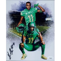 Dont'e Thornton Oregon Ducks Signed 8x10 Matte Photo JSA Authenticated