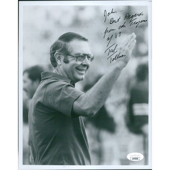 Ted Tollner USC Trojans Coach Signed 8x10 Glossy Photo JSA Authenticated