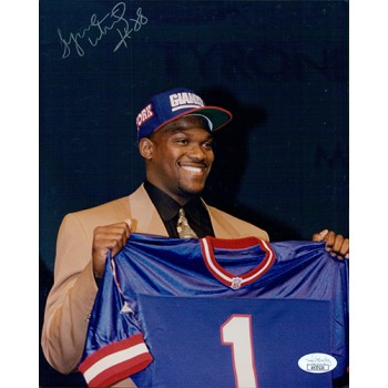 Tyrone Wheatley New York Giants Signed 8x10 Glossy Photo JSA Authenticated