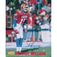 Stepfret Williams Signed 8x10 Cardstock Photo 1995 Signature Rookies