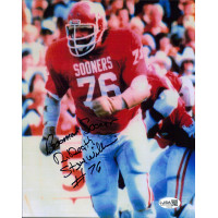 Steve Williams Dr. Death Oklahoma Sooners Signed 8x10 Glossy Photo JSA Authentic