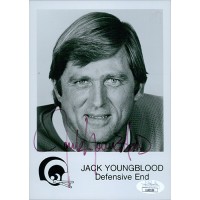 Jack Youngblood Los Angeles Rams Signed 5x7 Glossy Photo JSA Authenticated