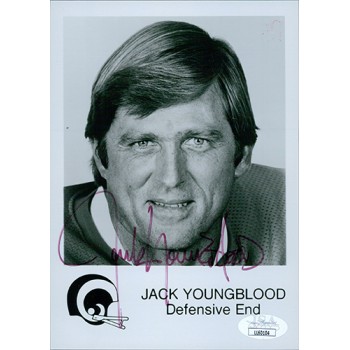 Jack Youngblood Los Angeles Rams Signed 5x7 Glossy Photo JSA Authenticated