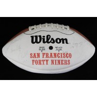 San Francisco 49ers 1989 Team Signed White Panel Football JSA Authenticated