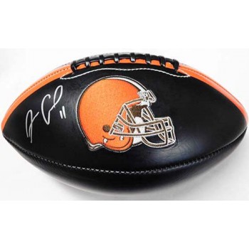 Antonio Callaway Cleveland Browns Signed Black Logo Football JSA Authenticated