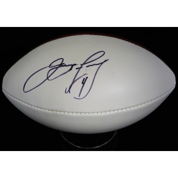 Jay Feely Signed Wilson The Duke White Panel Football NFL PSA Authenticated