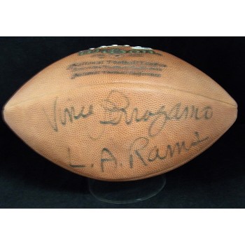 Vince Ferragamo Signed Wilson Football JSA Authenticated Broken Bladder No Air