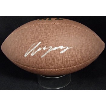 Christian Gonzalez Signed Wilson Super Grip Football BAS Authenticated Beckett