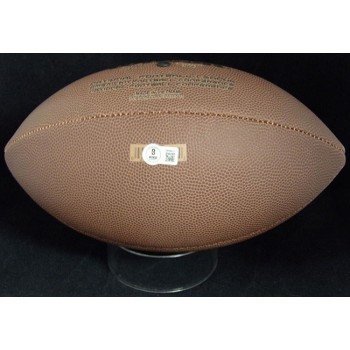 Christian Gonzalez Signed Wilson Super Grip Football BAS Authenticated Beckett