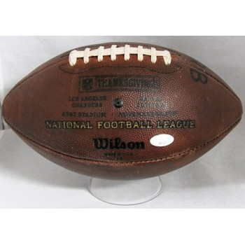 Melvin Gordon Los Angeles Chargers Signed Game Used Football JSA Authenticated