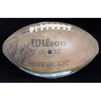 Paul Hornung Signed Wilson The Duke Official Game Football JSA Authenticated