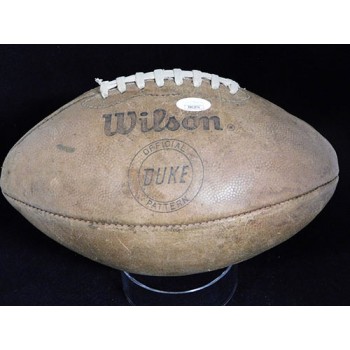 Paul Hornung Signed Wilson The Duke Official Game Football JSA Authenticated