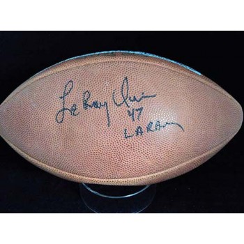 Leroy Irvin Los Angeles Rams Signed NFL Game Football JSA Authenticated