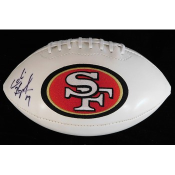 Colin Kaepernick SF 49ers Signed White Panel Football JSA Authenticated