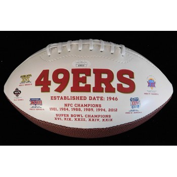 Colin Kaepernick SF 49ers Signed White Panel Football JSA Authenticated