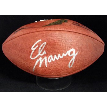 Eli Manning Signed Wilson Superbowl XLII Football JSA Authenticated No Air