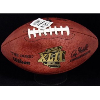Eli Manning Signed Wilson Superbowl XLII Football JSA Authenticated No Air