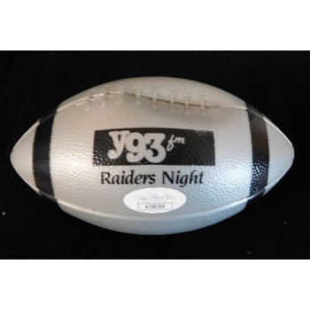 Jim Plunkett Oakland Raiders Signed Mini Plastic Football JSA Authenticated