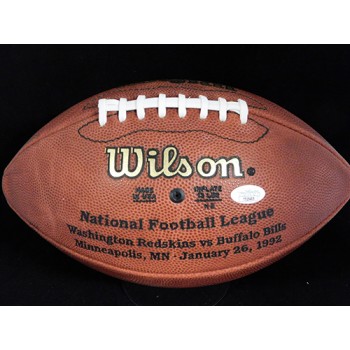 Mark Rypien Redskins Signed Wilson Super Bowl XXVI Football JSA Authenticated