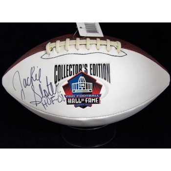 Jackie Slater Signed Hall of Fame Collector's White Panel Football JSA Authentic