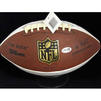 Jackie Slater Signed Hall of Fame Collector's White Panel Football JSA Authentic