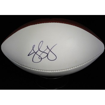 Jaelen Strong Signed Wilson The Duke White Panel Football NFL PSA Authenticated