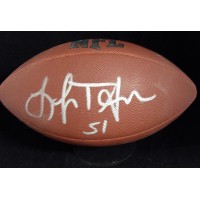 Lofa Tatupu Signed Wilson MVP TackiField Football JSA Authenticated Smudging