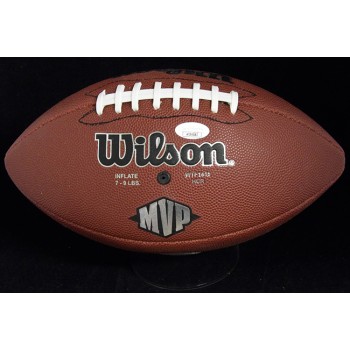 Lofa Tatupu Signed Wilson MVP TackiField Football JSA Authenticated Smudging