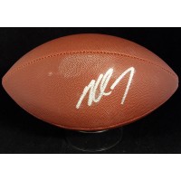 Michael Vick Signed Wilson MVP Tackifield Football JSA Authenticated Smudging