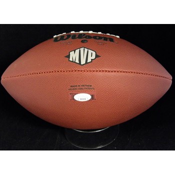 Michael Vick Signed Wilson MVP Tackifield Football JSA Authenticated Smudging