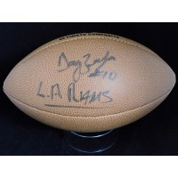 Tony Zendejas Los Angeles Rams Signed Full Size Football JSA Authenticated