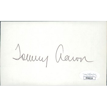 Tommy Aaron PGA Golfer Signed 3x5 Index Card JSA Authenticated