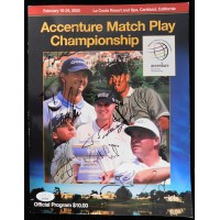 Accenture Championship 2002 Signed Program by 7 JSA Authenticated Toms Lehman