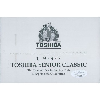 George Archer PGA Signed 1997 Toshiba Senior Classic Scorecard JSA Authenticated