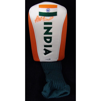 Arjun Atwal PGA Signed India Golf Head Cover JSA Authenticated