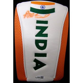 Arjun Atwal PGA Signed India Golf Head Cover JSA Authenticated